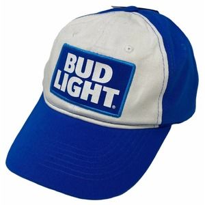 Budweiser Bud Light Beer Men's Anheuser-Busch Retro Adjustable Hat Cap